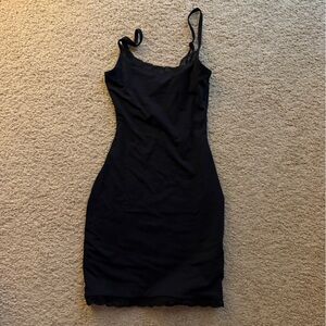 aritzia dress with lace trim